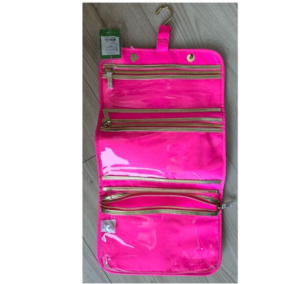 Lilly Pulitzer "Catch the Wave" Luggage Travel Bag Cosmetic Makeup Case - Picture 4 of 11